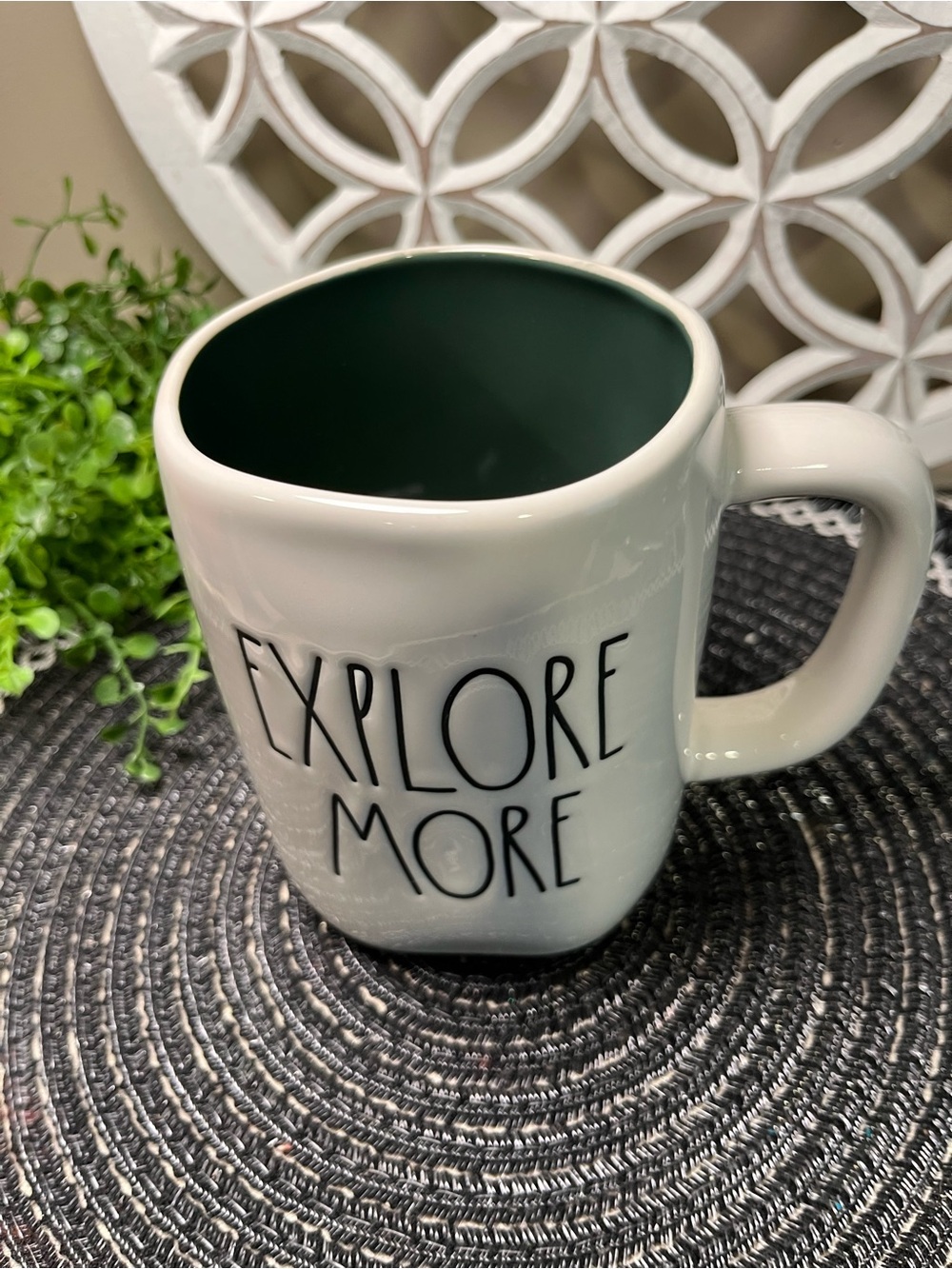Rae Dunn White Ceramic Camper Mug With Explore More-Never Used - Picture 2 of 9